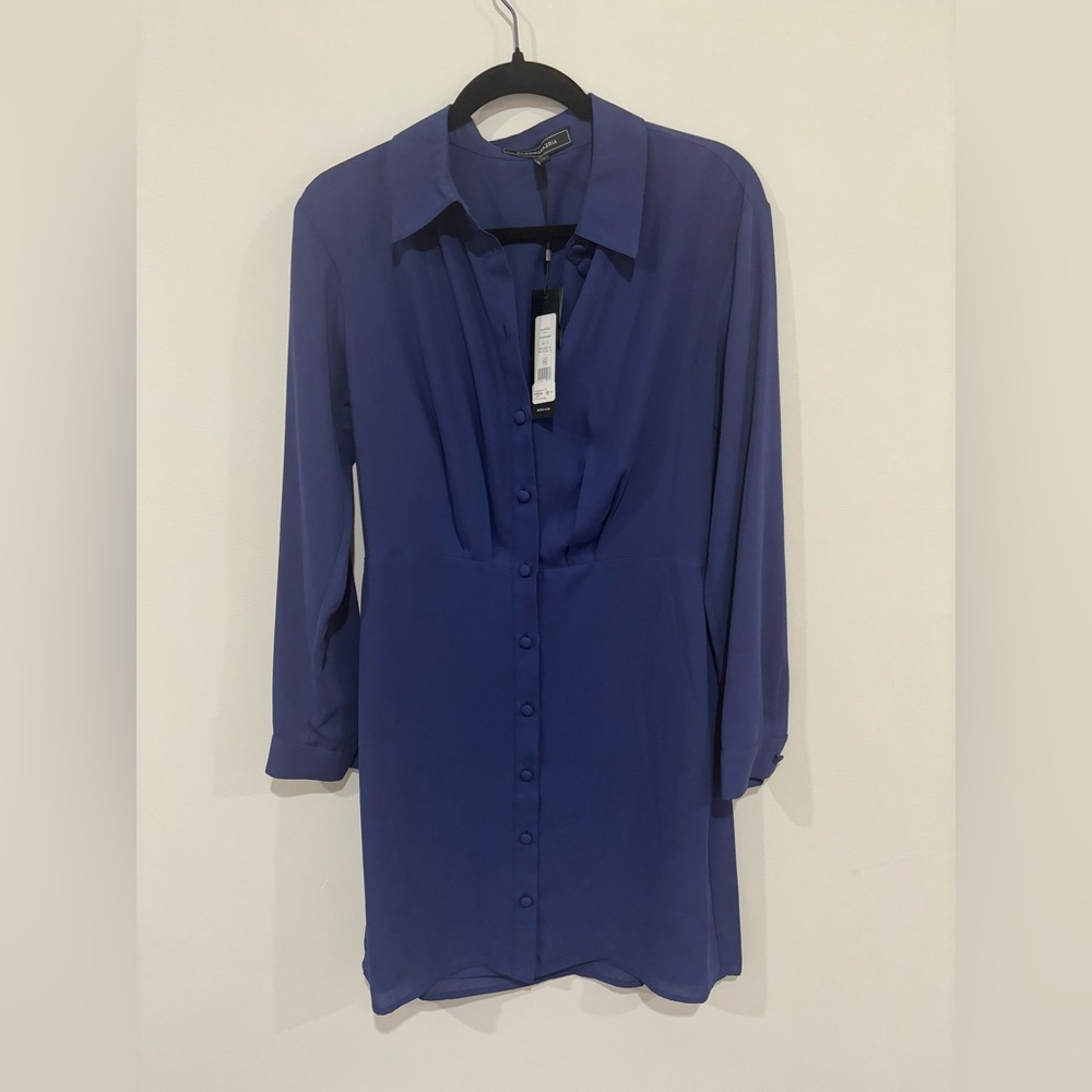 BCBG Long Sleeve Shirt Dress NWT